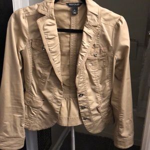 White House Black Market tan blazer